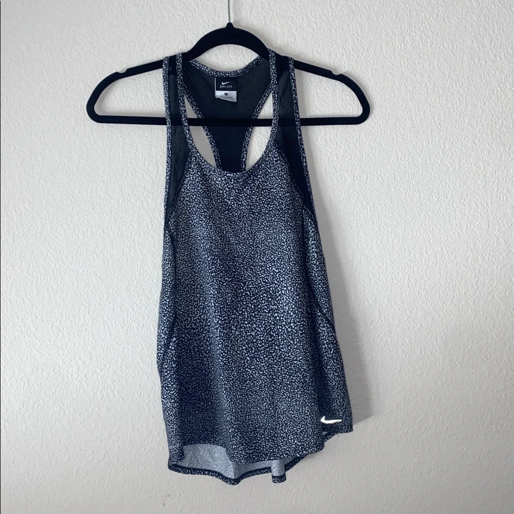 🪼Nike Dri FIT training tank top with speckled pattern & black mesh throughout! - Picture 2 of 11